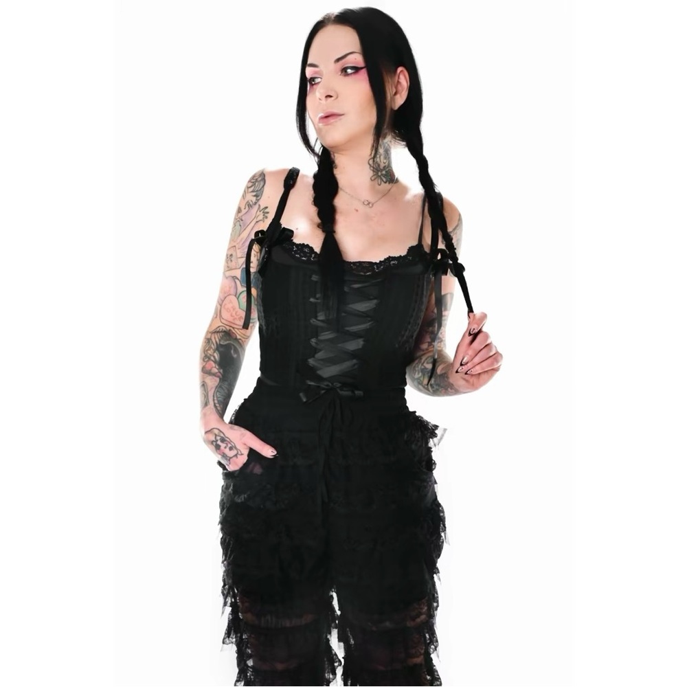 Foxblood Yvonne corset top
